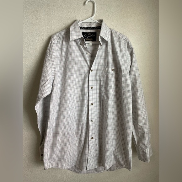 Wrangler George Strait Men's White multicolor Checkered Button Down Shirt size M - Picture 1 of 10